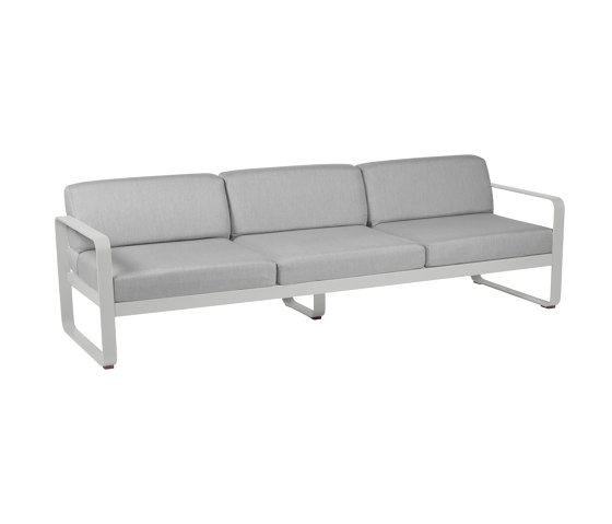 Bellevie | 3-Seater Sofa – Flannel Grey Cushions | Divani | FERMOB