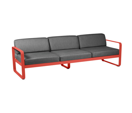 Bellevie | 3-Seater Sofa – Graphite Cushions | Sofas | FERMOB