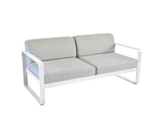 Bellevie | 2-Seater Sofa – Flannel Grey Cushions | Sofas | FERMOB