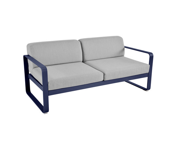 Bellevie | 2-Seater Sofa – Flannel Grey Cushions | Divani | FERMOB