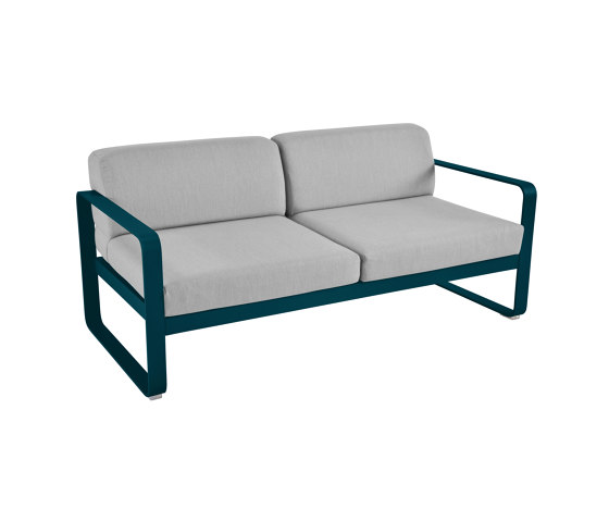 Bellevie | 2-Seater Sofa – Flannel Grey Cushions | Divani | FERMOB