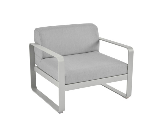 Bellevie | Le Fauteuil Coussins Gris Flanelle | Fauteuils | FERMOB