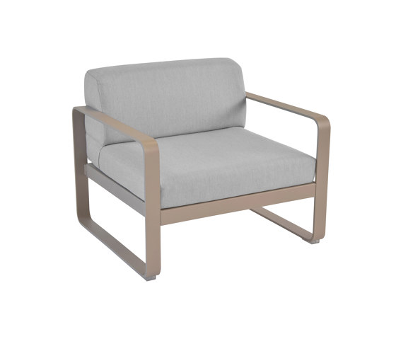 Bellevie | Le Fauteuil Coussins Gris Flanelle | Fauteuils | FERMOB