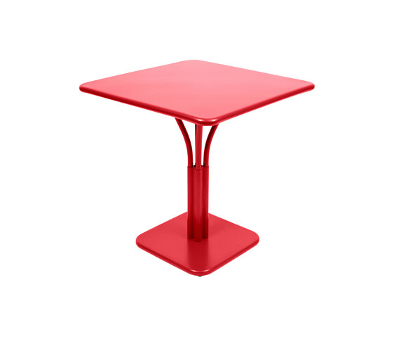 Luxembourg | Pedestal Table 71 x 71 cm With Solid Top | Tavoli bistrò | FERMOB