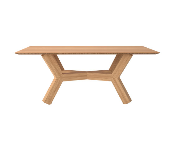 Mesa de comedor Tertius en madera de bambú maciza | Mesas comedor | Editions LS
