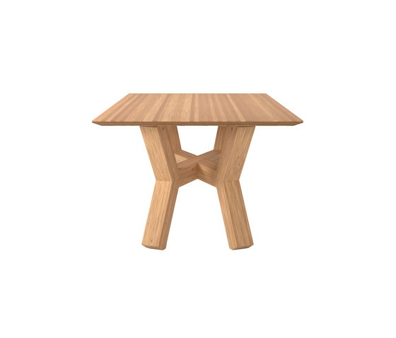 Mesa de comedor Tertius en madera de bambú maciza | Mesas comedor | Editions LS