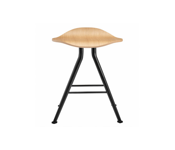 Barfly Bar Stool, Black Frame - Natural Seat | Tabourets | NORR11