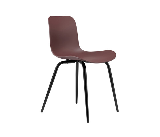 Langue Avantgarde Dining Chair, Black / Burgundy | Sillas | NORR11