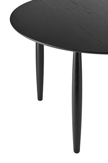 Oku Round Dining Table, Black | Mesas comedor | NORR11