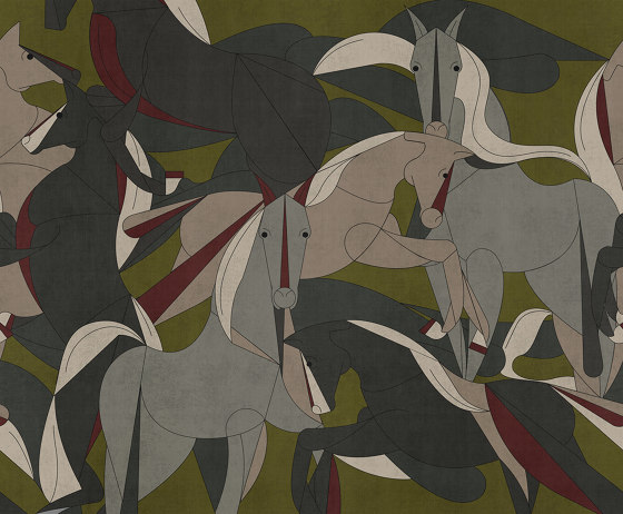 Murgese Horses | Revestimientos de paredes / papeles pintados | LONDONART