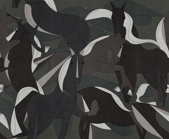 Murgese Horses | Wall coverings / wallpapers | LONDONART