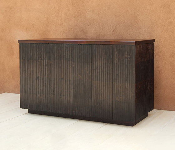 Rienzo Fluted Wood Cabinet | Sideboards | Pfeifer Studio
