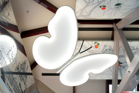 Lighting Designers | Barrisol Butterfly Lamp® by Chantal Thomass | Suspensions | BARRISOL