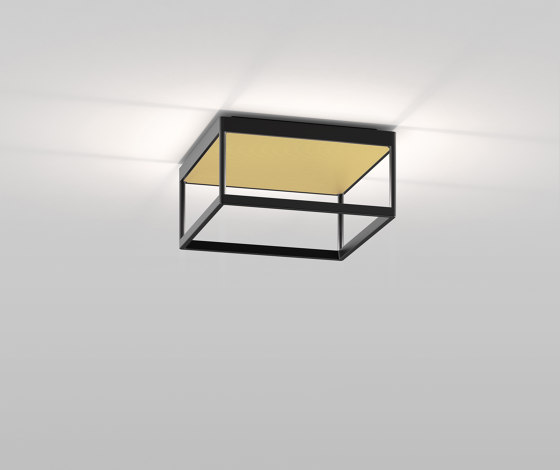 REFLEX² M 150 black | pyramid structure gold | Lampade plafoniere | serien.lighting