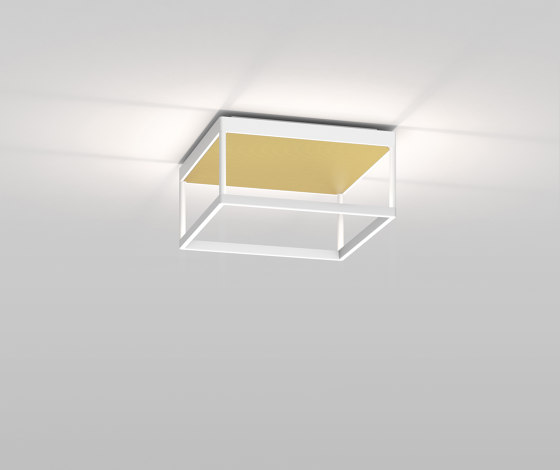 REFLEX² M 150 weiß | Pyramidenstruktur gold | Deckenleuchten | serien.lighting