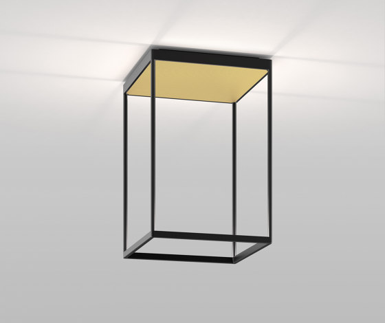 REFLEX² M 450 schwarz | Pyramidenstruktur gold | Deckenleuchten | serien.lighting