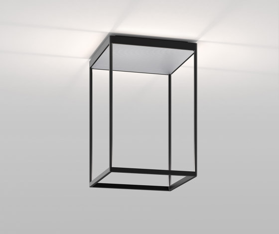 REFLEX² M 450 schwarz | Pyramidenstruktur silber | Deckenleuchten | serien.lighting