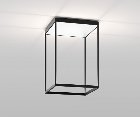 REFLEX² M 450 schwarz | Pyramidenstruktur weiß | Deckenleuchten | serien.lighting