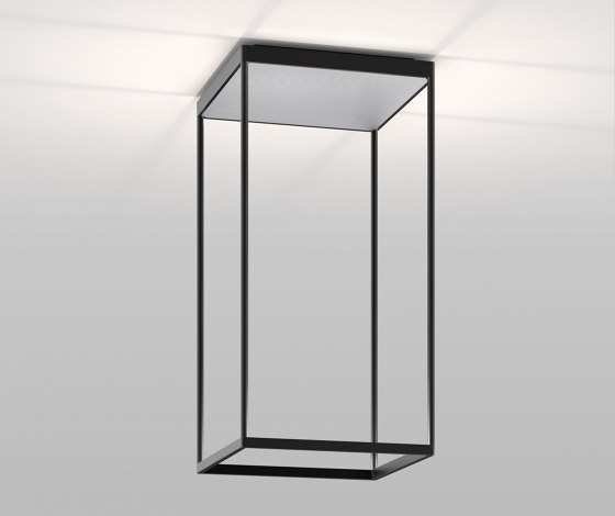 REFLEX² M 600 schwarz | Pyramidenstruktur silber | Deckenleuchten | serien.lighting