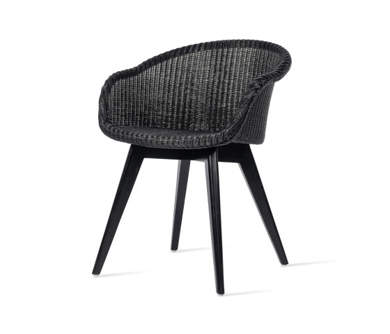 Avril dining chair black wood base | Sillas | Vincent Sheppard