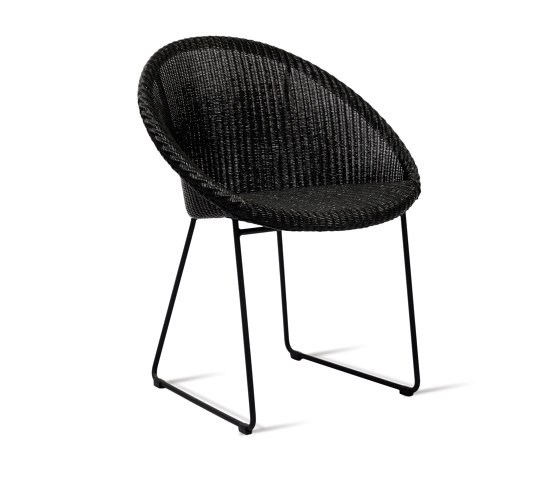 Joe dining chair black sled base | Chaises | Vincent Sheppard