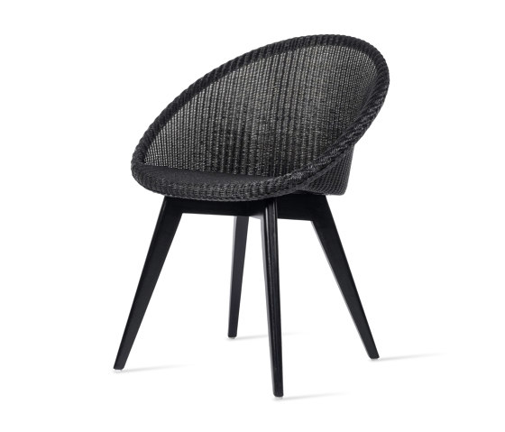 Joe dining chair black wood base | Sillas | Vincent Sheppard