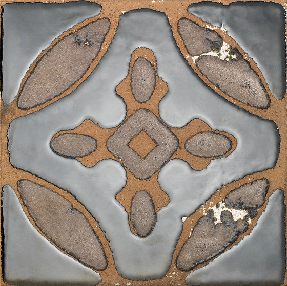 Flora Tiles | Primrose Brown Garden | Ceramic tiles | Devon&Devon