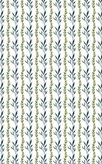 Delicate Foliage Stripes | Carta parati / tappezzeria | GMM