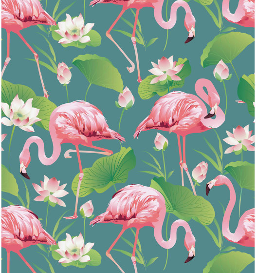 Flamingo Pool | Carta parati / tappezzeria | GMM