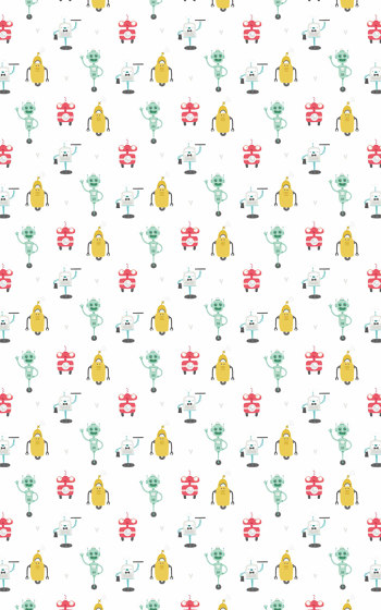 Robot Friends | Wall coverings / wallpapers | GMM