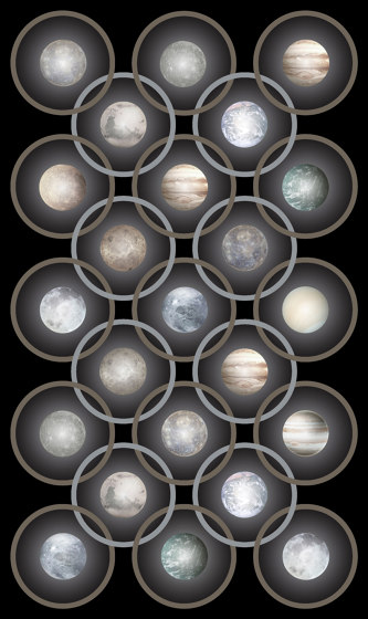 Planetas | Black Grey Rectangle | Alfombras / Alfombras de diseño | moooi carpets
