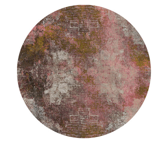 Quiet | Erosion Rosegold Round | Formatteppiche | moooi carpets