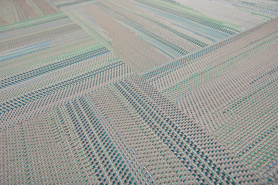 Missoni Flame Patch Lagoon | Carpet tiles | Bolon