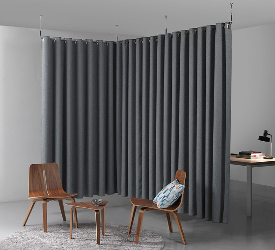 Clasp Divider | Sound absorbing fabric systems | Caimi Brevetti