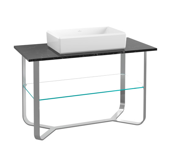 Antheus Marple Countertop with frame made of high-gloss steel | Vanity units | Villeroy & Boch