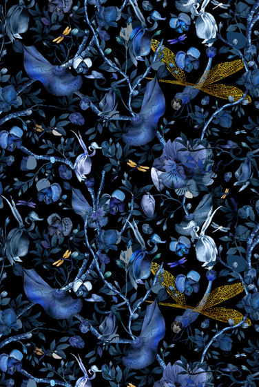 Biophillia | Blue Black Rectangle | Rugs | moooi carpets
