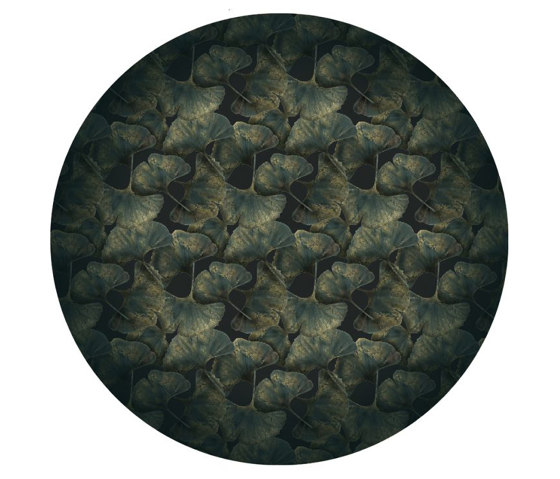 Ginko | Leaf Green Round | Tapis / Tapis de designers | moooi carpets