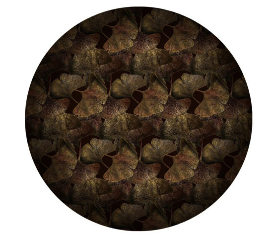 Ginko | Leaf Rust Round | Alfombras / Alfombras de diseño | moooi carpets