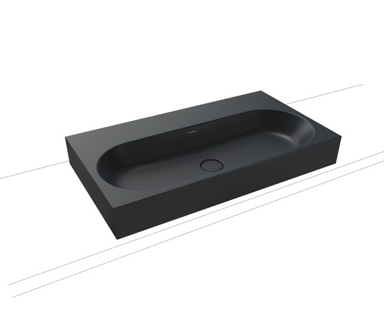 Centro countertop washbasin 120 mm catania grey matt | Lavabi | Kaldewei