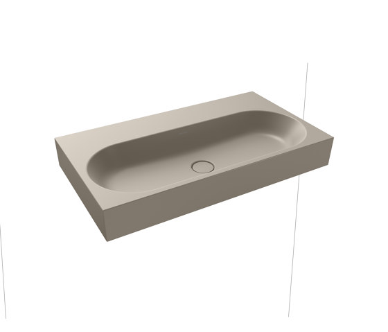 Centro wall-hung washbasin perl grey matt | Wash basins | Kaldewei
