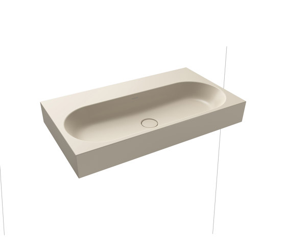 Centro wall-hung washbasin seashell cream matt | Wash basins | Kaldewei