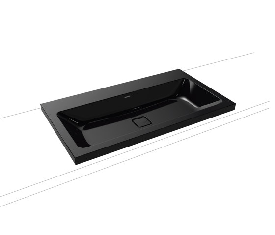 Cono inset countertop washbasin 40 mm black | Wash basins | Kaldewei