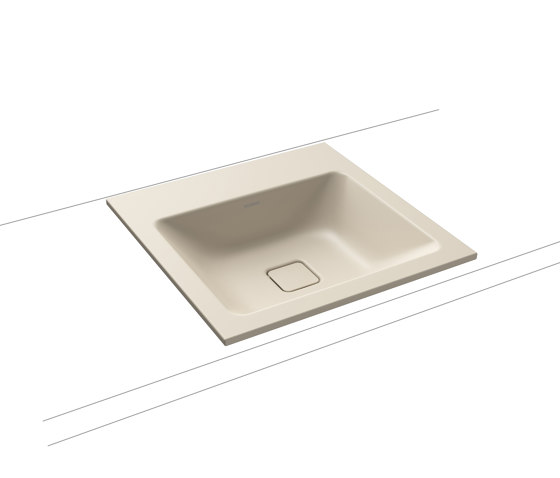 Cono built-in washbasin seashell cream matt | Wash basins | Kaldewei