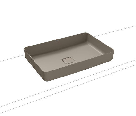 Miena washbowl perl grey matt (rectangular) | Wash basins | Kaldewei