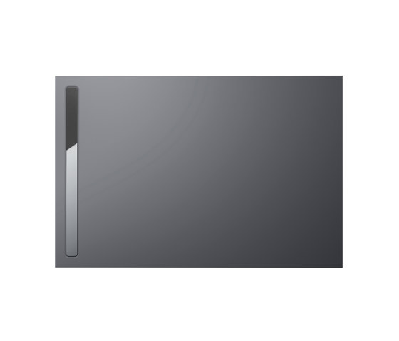 Nexsys pasadena grey matt I Cover polished stainless steel | Shower trays | Kaldewei