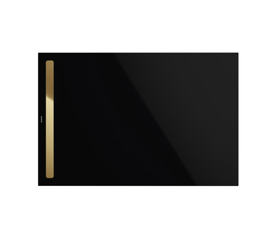 Nexsys black I Cover polished gold | Shower trays | Kaldewei