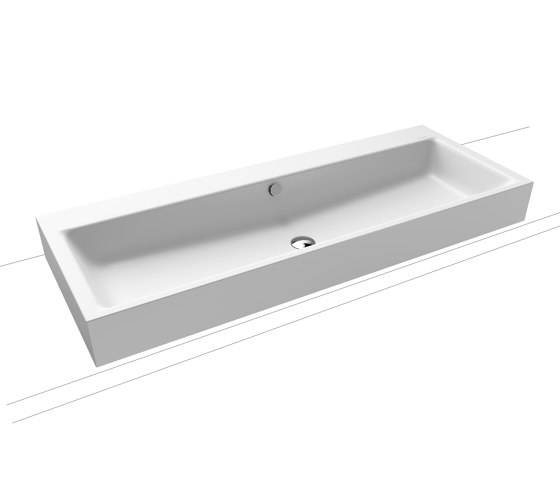 Puro countertop double washbasin alpine white matt | Lavabi | Kaldewei