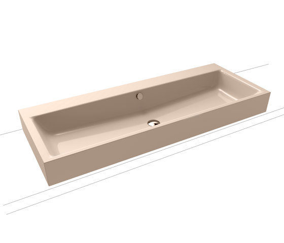 Puro countertop double washbasin bahamabeige | Wash basins | Kaldewei