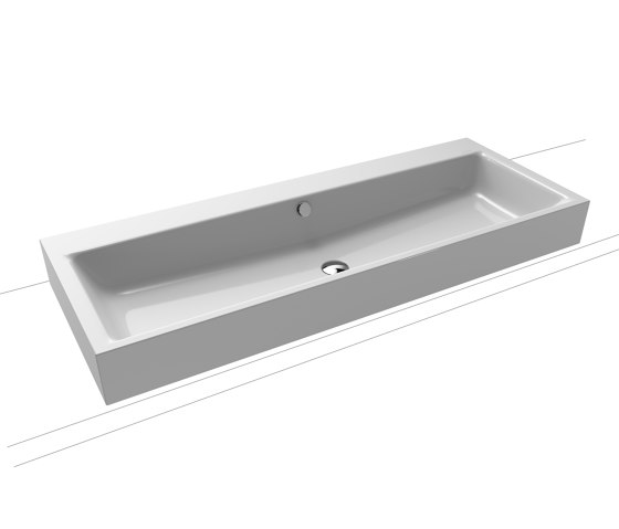 Puro countertop double washbasin manhattan | Wash basins | Kaldewei