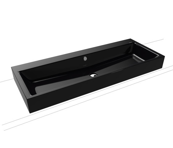 Puro countertop double washbasin black | Wash basins | Kaldewei